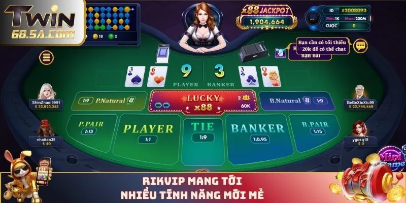 RIKVIP mang tới nhiều tính năng mới mẻ
